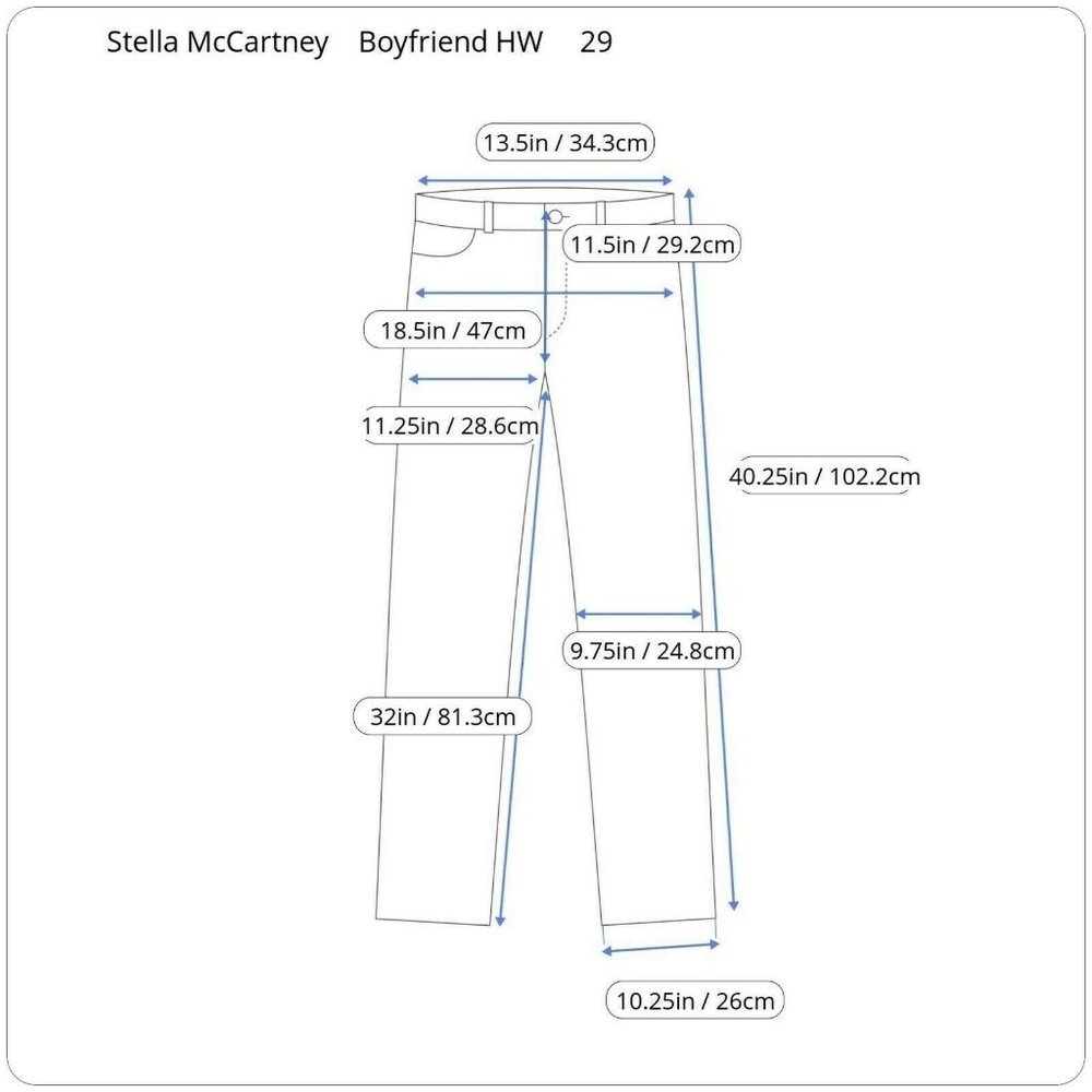 Stella McCartney Boyfriend High Waist Jeans Casual - Picture 10 of 10